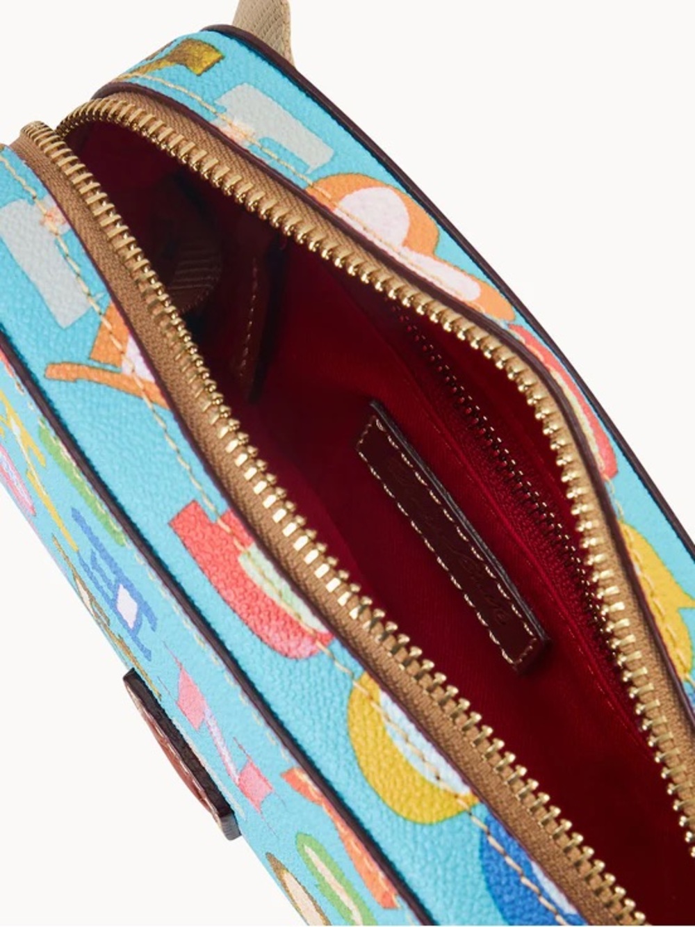 Dooney & Bourke Doodle II Coated Cotton Belt Bag NEW Caribbean blue - Picture 2 of 6